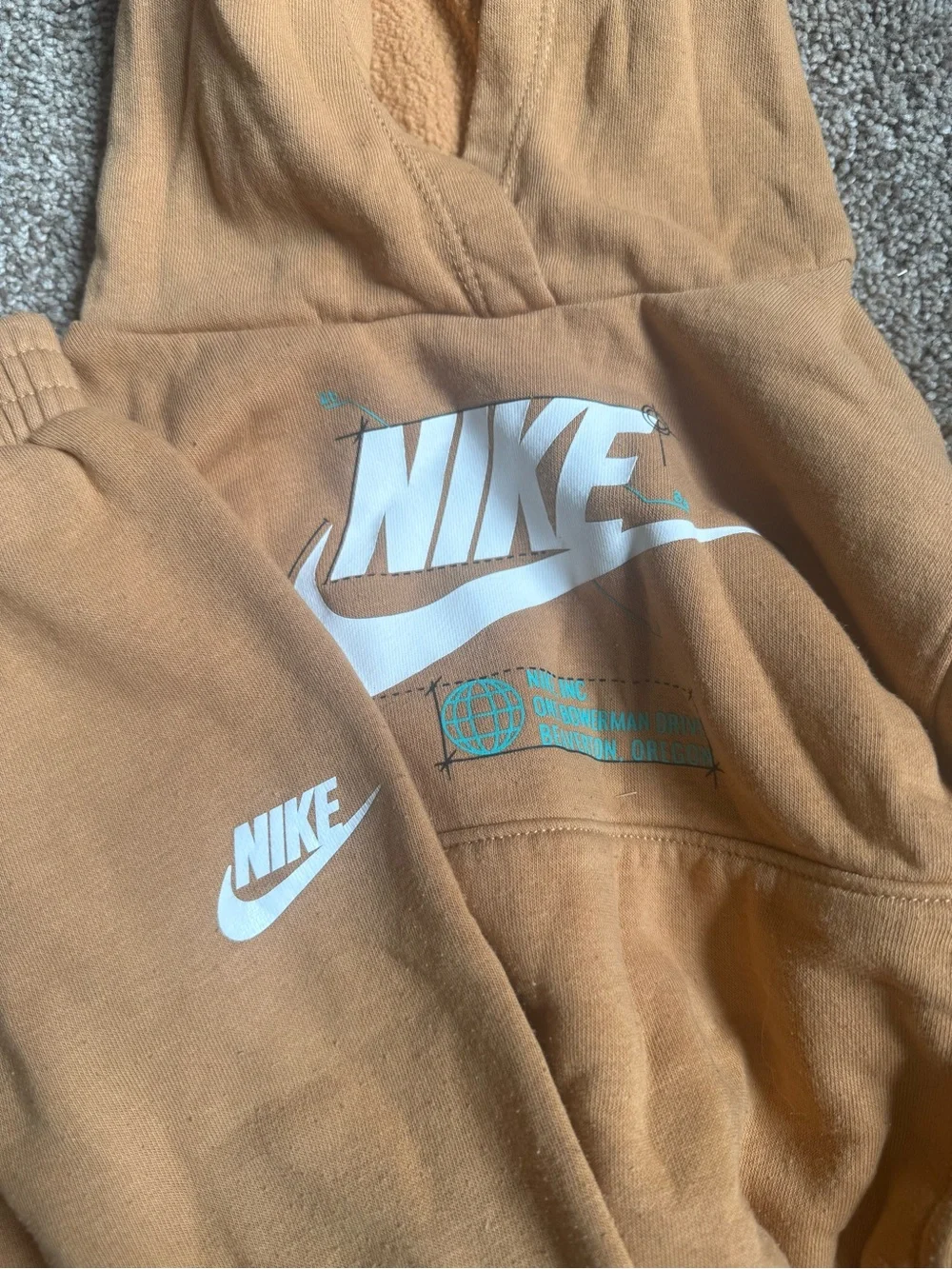 Nike Kids Tan Jogger set- Cozy Cotton Blend